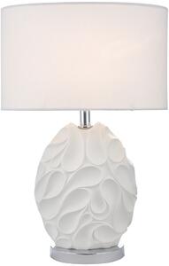 Dar lighting modern asztali lámpa zachary fehér csiszolt króm darzac412
