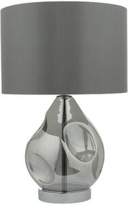 Dar lighting glamour modern asztali lámpa quinn füstös szürke darqui4210