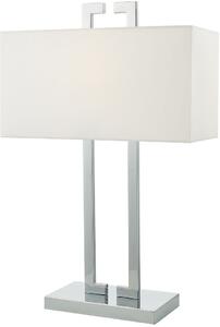 Dar lighting modern asztali lámpa nile elefántcsont ivory csiszolt króm darnil4250