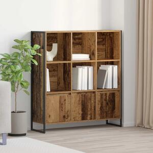 Könyvespolc 2 pcs Öreg fa 99,5 x 30 x 108 cm Faanyag