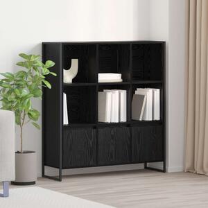 Könyvespolc 2 pcs Fekete tölgy 99,5 x 30 x 108 cm Faanyag