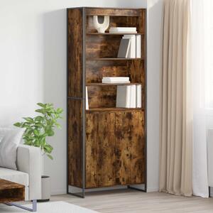 Magas szekrények 2 pcs Füstös tölgy 79 x 36 x 200 cm Faanyag