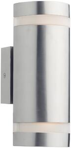 Dar lighting modern kültéri fali lámpa wessex matt üveg rozsdamentes acél darwes2144 IP44