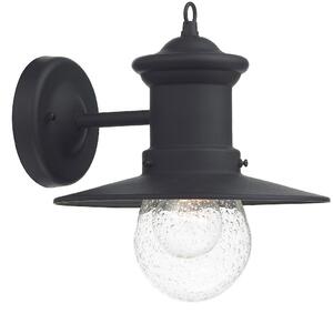 Dar lighting klasszikus kültéri fali lámpa sedgewick fekete átlátszó darsed1522 IP44