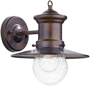 Dar lighting klasszikus kültéri fali lámpa sedgewick barna átlátszó darsed1529 IP44