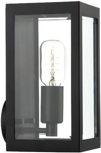 Dar lighting modern kültéri fali lámpa era fekete átlátszó darera0722 IP44