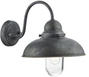 Dar lighting klasszikus kültéri fali lámpa dynamo átlátszó szürke dardyn0737 IP44
