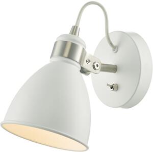 Dar lighting modern fali lámpa frederick fehér szatén króm darfre0702