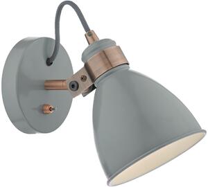 Dar lighting modern fali lámpa frederick réz szürke darfre0739