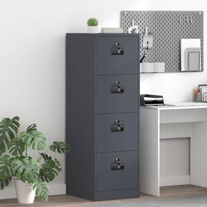 Irattároló Szekrény fiókkal 2 pcs Antracit 44 x 50 x 139 cm