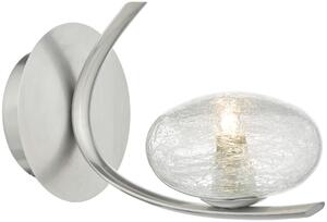 Dar lighting modern fali lámpa leighton átlátszó szatén króm darlei0746