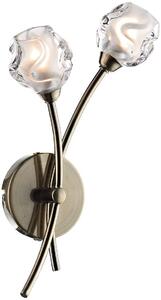 Dar lighting glamour modern fali lámpa seattle antik sárgaréz átlátszó darsea0975
