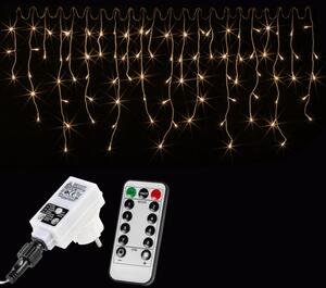 VOLTRONIC® Fényeső 5 m 200 LED meleg fehér + vezérlő