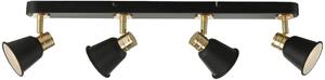 Dar lighting modern spot lámpa fry fekete arany darfry8454