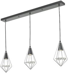 Dar lighting modern függeszték gianni fekete csiszolt króm dargia0350