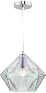Dar lighting modern függeszték gaia csiszolt króm irizáló üveg dargai0150