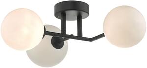 Dar lighting modern mennyezeti lámpa euan fekete opál dareua3022