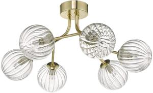 Dar lighting glamour modern mennyezeti lámpa yiska átlátszó arany daryis6435
