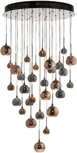 Dar lighting glamour modern függeszték aurelia fekete króm sokszínű daraur3364