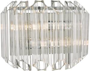 Dar lighting glamour modern fali lámpa tuvalu csiszolt króm átlátszó dartuv0908