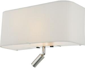 Dar lighting modern fali lámpa ronda elefántcsont ivory csiszolt króm darron712l
