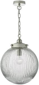Dar lighting modern függeszték tamara átlátszó szatén nikkel dartam0138