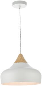 Dar lighting modern függeszték gaucho fehér természetes fa dargau0102