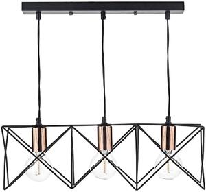 Dar lighting modern függeszték midi fekete réz darmid0322