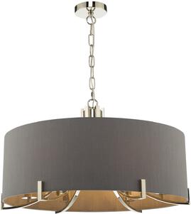 Dar lighting modern függeszték veyron nikkel szürke darvey0639