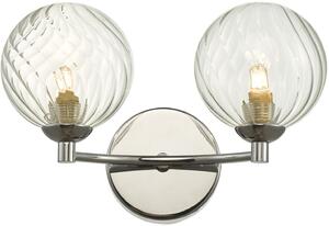 Dar lighting modern fali lámpa izzy csiszolt króm átlátszó darizz0950-03