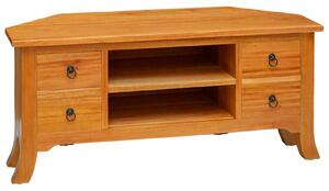 VidaXL TV szekrény Természetes 100 x 40,5 x 46 cm Tömör Mahagóni Fa