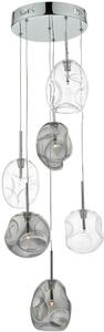 Dar lighting glamour modern függeszték quinn füstös csiszolt króm darqui6410