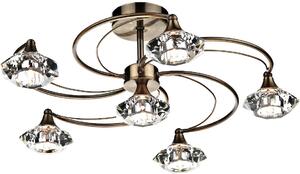 Dar lighting glamour kristály modern mennyezeti lámpa luther antik sárgaréz darlut0675