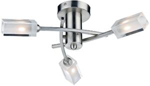 Dar lighting modern mennyezeti lámpa morgan átlátszó szatén króm darmor0346