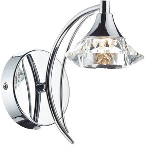 Dar lighting glamour kristály modern fali lámpa luther csiszolt króm darlut0750