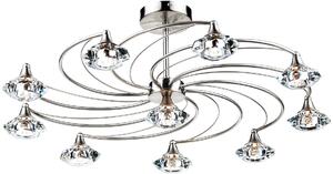 Dar lighting glamour kristály modern mennyezeti lámpa luther szatén króm darlut2346