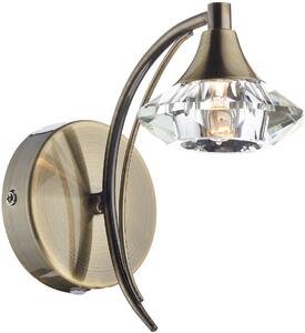 Dar lighting glamour kristály modern fali lámpa luther antik sárgaréz darlut0775