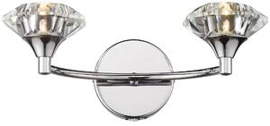 Dar lighting glamour kristály modern fali lámpa luther csiszolt króm darlut0950