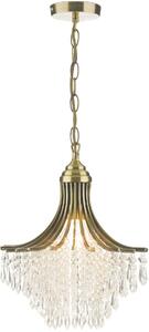 Dar lighting glamour modern függeszték suri antik sárgaréz átlátszó darsur0108