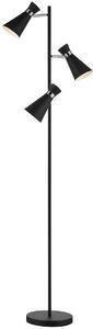 Dar lighting modern állólámpa ashworth fekete csiszolt króm darash4922