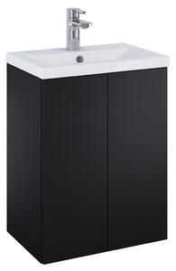 Elita Kido mosdó szekrénnyel 50.6 cm fekete 168096