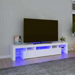 Modern LED TV Szekrény - Fehér - 200cm