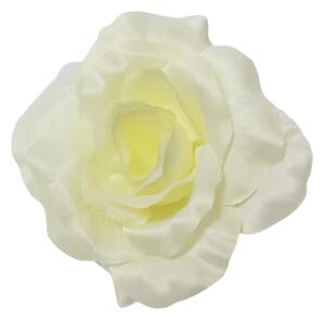 Rózsa virágfej 3D O 10cm krém