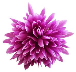 Krizantém virágfej Ø 10 cm lila művirág