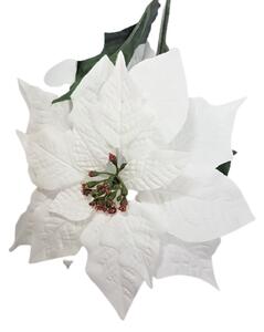 Mikulásvirág Poinsettia 73cm fehér művirág