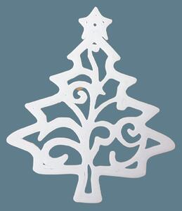 Karácsonyi dekoráció 3D karácsonyfa újrahasznosítható műanyagból 5cm