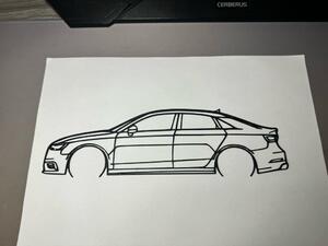 Audi A3 2015 limuzin faldekoráció