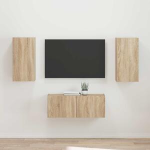 TV szekrény garnitúra 2 pcs Sonoma tölgy Faanyag