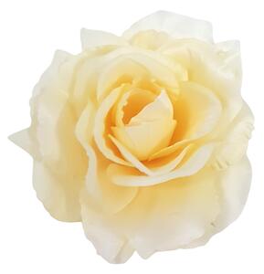 Rózsa virágfej Ø 10cm világos sárga művirág