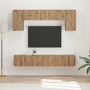 TV szekrény garnitúra 5 pcs Beton Szürke Faanyag